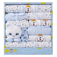 Bộ quà tặng sơ sinh cho bé quần áo cotton mùa xuân và mùa thu đông 0-3 tháng 6 Đồ sơ sinh cho bé sơ sinh hộp quà cho bé sơ sinh mùa hè