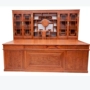 Gỗ hồng mộc văn phòng bàn ghế tủ sách tủ sách tủ sách bàn điều hành ba kết hợp Dongyang gỗ gụ tủ hồ sơ thấp