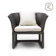 Guan Tang đích thực nhà Ming phong cách nội thất ghế tròn ngoài trời mây đơn ghế - Đồ nội thất thiết kế
