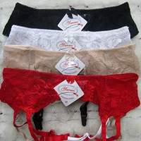 Garter sexy ren màu đen với ống dài vớ tòa vest garter chia dây nịt tất lưới