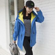 Hàn quốc phiên bản của ngoài trời mùa xuân và mùa thu quần áo của phụ nữ windproof thở leo núi quần áo ba trong một hai bộ có thể tháo rời áo khoác