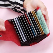 Gói thẻ da nữ gói thẻ organ gói thẻ mới thẻ tín dụng thiết lập ngắn nhỏ đồng xu ví thẻ gói