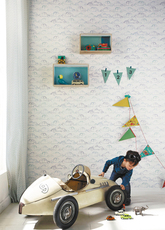 Велюровые обои 法国进口纯纸壁纸camengo儿童房间汽车图案墙纸72830341 72830243