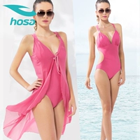 Áo tắm tam giác Hosa Siamese Phụ nữ ngực nhỏ bảo tồn Bụng thon gọn Slim Sexy hở lưng Veil Set hai mảnh - Bộ đồ bơi hai mảnh đồ bơi 2 mảnh cổ yếm	