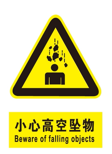 Будьте осторожны с высокой высокой падающей предупреждающими знаками знаков знаки настраиваемых наклейки на стены