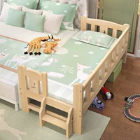 Đơn giản hiện đại gỗ rắn giường cũi trẻ em của lớp cô gái công chúa giường với hộ lan tôn sóng giường nhỏ đồ nội thất dân cư giường đơn bộ giường ngủ