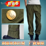 Рабочие хлопковые износостойкие штаны для работы, увеличенная толщина, большой размер