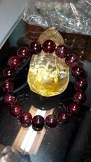 Сувенир 天然石榴石半宝石宝石手链手串 10mm 包邮