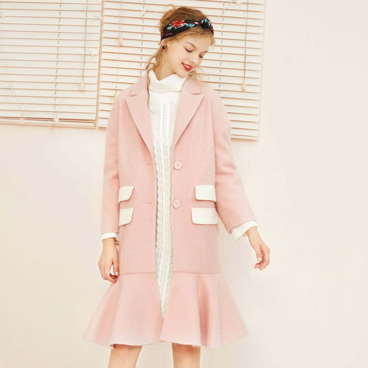 Lecho 2018 mùa thu và mùa đông nữ phần dài đuôi cá len ulzzang áo len áo