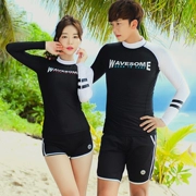 Hàn Quốc phù hợp với lặn nam và nữ chia tay dài lướt quần áo phù hợp với kem chống nắng ống thở phù hợp với mùa xuân cặp đôi đồ bơi hai mảnh - Vài đồ bơi