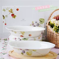 Spot Japan Narumi Lucy's Garden Garden Luxi Garden Ceramic Запеченная пекарня овальный порошок