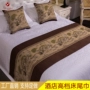 Khách sạn khách sạn bộ đồ giường vải trải giường trang trí giường đuôi pad bảng cờ tùy chỉnh sao cao cấp giường khăn giường cờ ra giường cotton