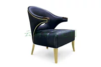 Gấu bắc cực ghế bành thiết kế nội thất custom lounge chair Bắc Âu cổ điển thẩm mỹ sofa đơn ghế ghế đẩu gỗ