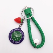 Wimbledon Wimbledon tennis móc chìa khóa móc chìa khóa trở lại túi treo dây mặt dây chuyền