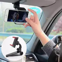 Creative điện thoại thời trang phổ kính chắn gió phía sau xe xem gương mở trái tim HUB giữ điện thoại mặt trời visor xe - Phụ kiện điện thoại trong ô tô giá treo điện thoại