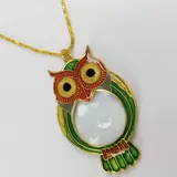 Портативная лупа, ожерелье, чтение, сова