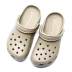 Mùa Hè Mới Croc Giày Xăng Đan Nữ Trắng Y Tá Giày 40 Size Lớn Bao Đầu Dép Đi Biển 41-42-43 Kích Cỡ giày quai hậu nữ đep quai ngang 