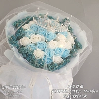 Z33 Blue*White Rose/Blue Man/Blue Paper/готовый продукт
