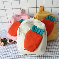 Cà rốt túi nữ trẻ em mềm chị Hàn Quốc phiên bản của Harajuku học sinh trung học hoang dã đơn giản vải ba lô ba lô cấp balo nam đi học