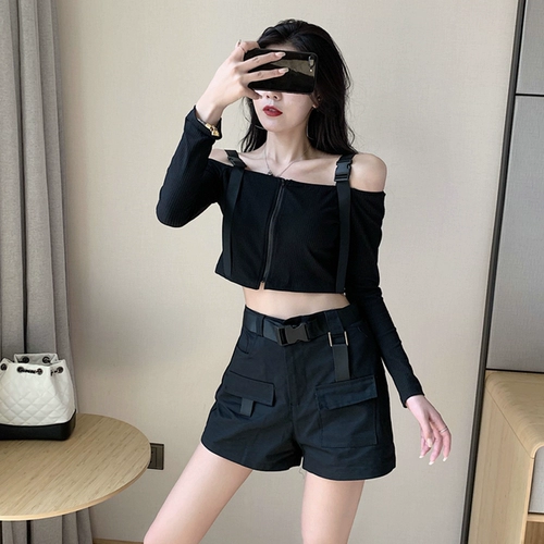 Ретро штаны, шорты в стиле хип-хоп, комплект, свободный крой