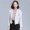 XL mã [66 nhân dân tệ giải phóng mặt bằng] Van Gogh áo len nữ phần ngắn Han Fan dài tay áo đôi ngực eo áo áo dạ đẹp 2020
