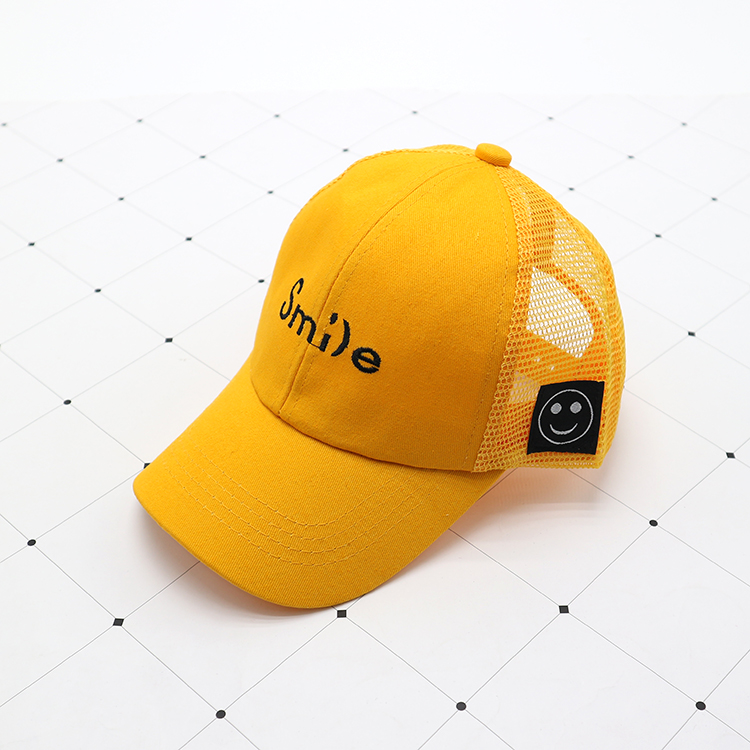 Yellowchildren Hat summer Net cap Boy peaked cap female kindergarten Baseball cap baby sunshade Sunscreen fashion Issue approval