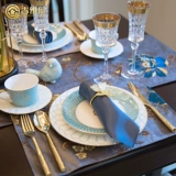 Посуда, бумажные салфетки, комплект, европейский стиль, в американском стиле, легкий роскошный стиль