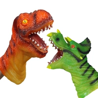Trẻ em trai Mô phỏng Tyrannosaurus Tay rối Triceratops Găng tay Khủng long Mô hình Keo mềm Nhà Đồ chơi tương tác thế giới đồ chơi cho bé