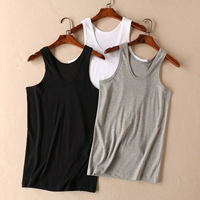 Áo vest nam cotton thể thao Slim size lớn không tay áo thun trẻ trung mùa hè áo thể dục thể thao D511 - Áo vest cotton vest khoác nam