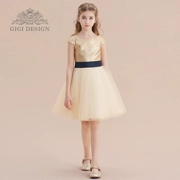 Trẻ em ăn mặc cô gái công chúa váy hoa cô gái đàn piano trang phục hiển thị ăn mặc cô gái chủ váy váy