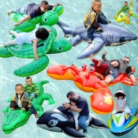 Bán hàng trực tiếp trẻ em của vòng bơi nổi hàng rùa thuyền inflatable bé đồ chơi nước con rùa cưỡi đồ tắm biển nữ