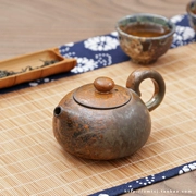 Đồ gốm cổ làm bằng gốm Xi Shi tráng men gốm đá dày đun sôi bóng bếp lò nung Kiln đổi gỗ Kung Fu đốt trà đặt máy pha trà - Trà sứ