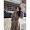 [Chống mùa khuyến mãi] mùa thu và mùa đông mới của Hàn Quốc phiên bản của Harajuku eo slimming ve áo dài áo len lông áo dạ kẻ caro dáng dài