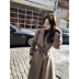 [Chống mùa khuyến mãi] mùa thu và mùa đông mới của Hàn Quốc phiên bản của Harajuku eo slimming ve áo dài áo len lông Accentuated eo áo