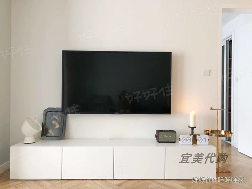 21-33-42 IKEA Simple TV Cabinet Belless Slot Model Omonic Poickings