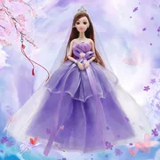 3D Real Eyes Dress Up Barbie Girl Toy Ice Princess Barbie Doll Hộp quà tặng - Búp bê / Phụ kiện