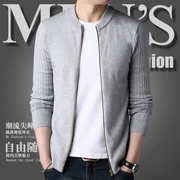 New knit cardigan nam thanh niên mùa xuân và mùa thu Hàn Quốc phiên bản của dây kéo áo len bên ngoài dòng áo Slim mỏng đẹp trai nam áo khoác