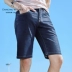 Khiêu vũ với chó sói, quần short denim, nam 2019, quần ống đứng mùa hè mới, xu hướng nam, quần áo nam hàng hiệu bình thường - Quần jean Quần jean