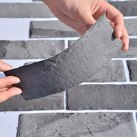 Мягкий фарфоровый синий кирпичный зазор 1 см. Наклейка 0,9 квадратных метров