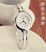 Phiên bản Hàn Quốc của đồng hồ đeo tay ban đầu sinh viên retro giản dị thời trang đơn giản xu hướng gốm trắng đồng hồ đeo tay nữ thạch anh - Vòng đeo tay Cuff