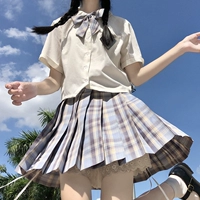 Оригинальная студенческая юбка в складку, японская школьная юбка для школьников