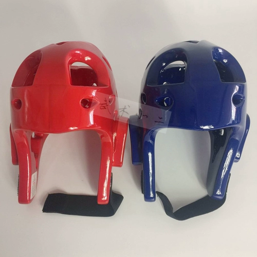 Шлем для тхэквондо, маска, белое красное защитное снаряжение