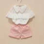 Cô gái tay ngắn 2019 Mới cho trẻ em mặc Nữ Lớn Trẻ em Mùa hè Áo trắng Hàn Quốc Áo len cho trẻ em - Áo thun áo phông điệu cho bé gái