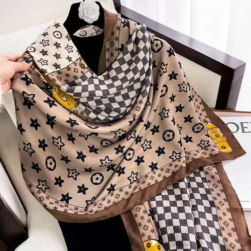 Шарф, универсальная демисезонная тонкая накидка, 2022, из хлопка и льна, с защитой шеи