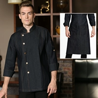 Джинсовый черный фартук