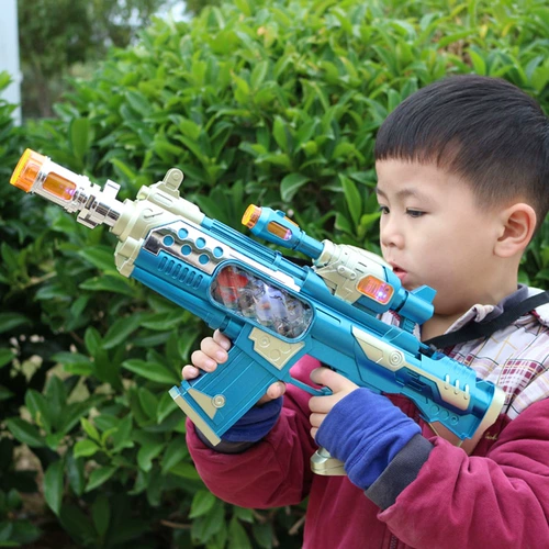 Электрический музыкальный детский игрушечный пистолет со светомузыкой для мальчиков, подарок на день рождения, 3-6 лет