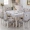 Tinh khiết Luxury nhà ăn uống ghế đệm bìa đặt trải bàn phù hợp với hiện đại nhỏ gọn bàn ăn ghế vải che mui xe - Khăn trải bàn