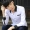 Áo sơ mi nam dài tay màu trắng mùa xuân phiên bản Hàn Quốc của thanh niên tự canh giản dị áo sơ mi nam kinh doanh áo sơ mi nam
