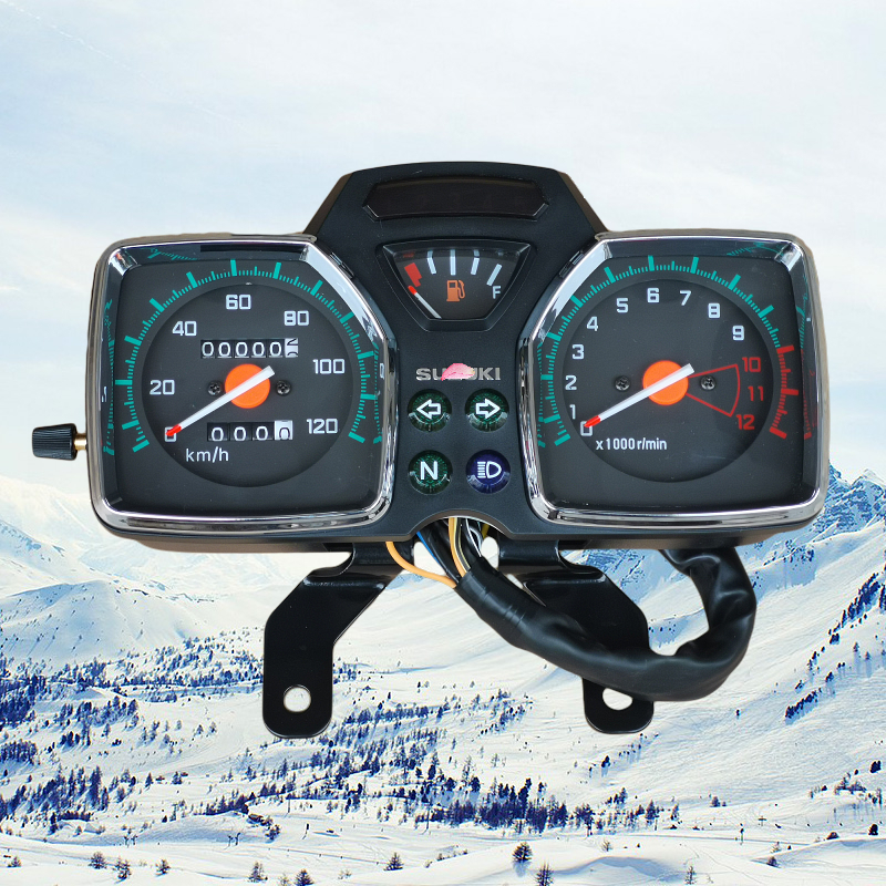 GS125 xe máy cụ QS125-6AB07 mới lắp ráp nhạc cụ đo dặm điện tử tốc độ dao mã mét đồng hồ đo vôn xe máy đồng hồ điện tử wave rsx 2010