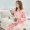 Flannel pyjama phụ nữ mùa thu và mùa đông dễ thương cổ tròn giản dị dài tay dày lớn kích thước lông cừu san hô phù hợp với dịch vụ nhà